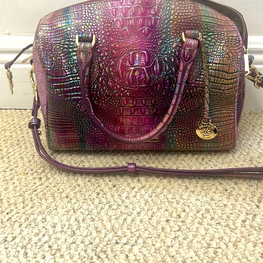 Brahmin purse pink iridescent Stacy